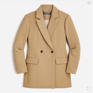 J. Crew Evening Blazer Jacket Italian Double Cloth Wool Double Breasted